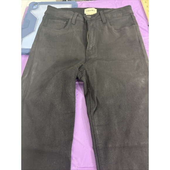 L'AGENCE Denim - L'agence NWT Jeans Size 27 US Coated Oriana High Rise Straight in Black